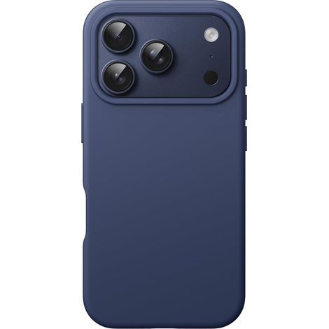 Coque Silicone Liquide pour iPhone 17 Pro 6,3 Pouces, Protection Intégrale au Toucher Doux et Soyeux, Housse de Téléphone Anti-Rayures avec Doublure en Microfibre (Bleu Foncé) (1/5)