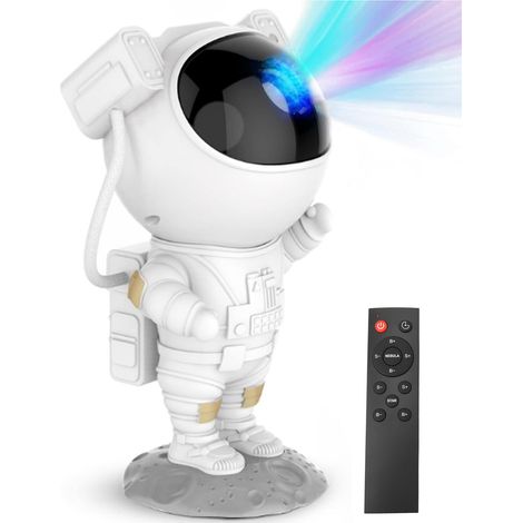 USB-Sternenhimmelprojektor mit Astronautenmotiv, Umgebungs-Laserlicht, Sternenmond, weißem Rauschen, farbigem Nachtlicht mit Astronauten-Lasereffekt (1/5)