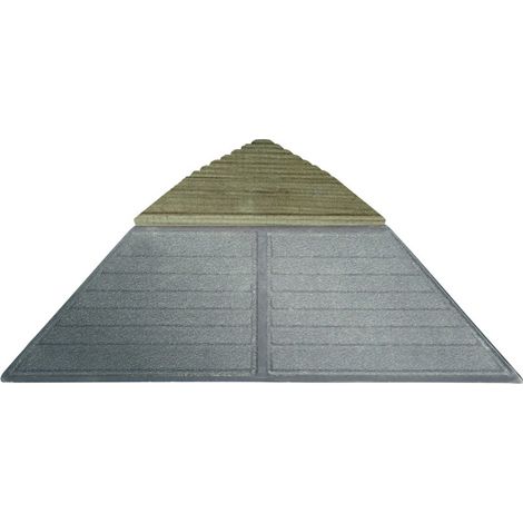 Lot 4 angles pour dalle bois clipsable pin XTiles - 19,5 x 19,5 cm - Brun (1/2)