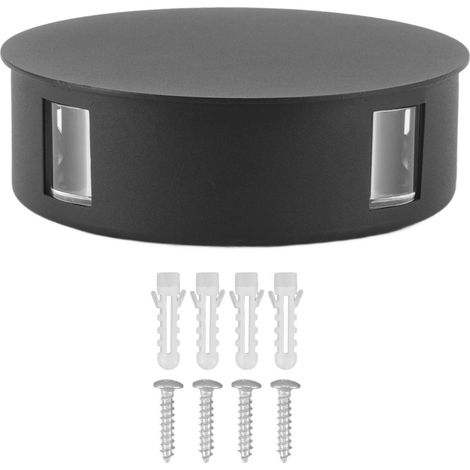 murale LED moderne ronde à faisceau 4 faces 12 W haute
