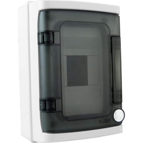 Aufputz-Verteilerkasten, Schutzart IP65, 4 Module, transparente Tür, 940,04 M-L 1x4 (1/4)