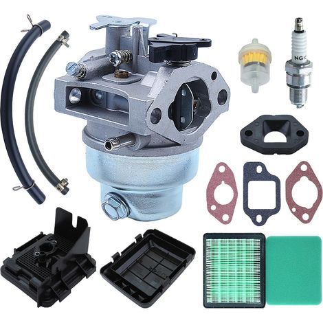 Vergaser-Reparatursatz für Honda GCV160, GCV135, GC160, GC135, GCV160-OHC Motor und Rasenmäher, inklusive Zündkerze, Luftfilter, Dichtung und Ersatzteilen (Teilenummer 16100-Z0L-023)