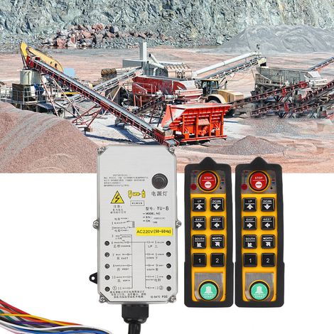 Contrôleur de palan à double poignée, triple protection, étanche, résistant aux acides et aux huiles, antichute pour grue (AC220V) (1/5)