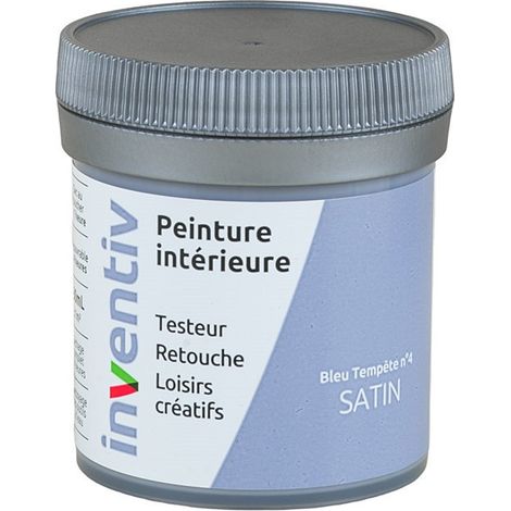 Testeur Peinture Intérieure Satin Bleu Tempête Inventiv