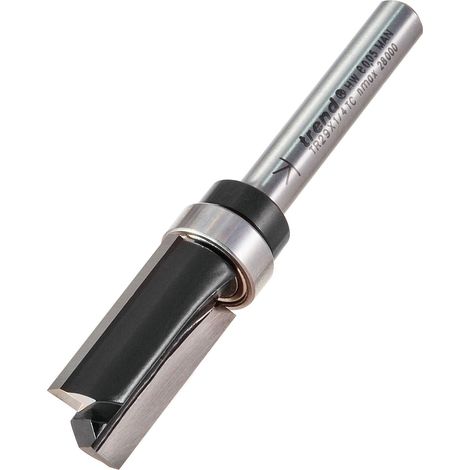 Trend TR29X1/4" TCT Shank-Mounted Bearing Guided Profiling Cutter, 12.7 x 25.4mm, Model TRETR2914TC