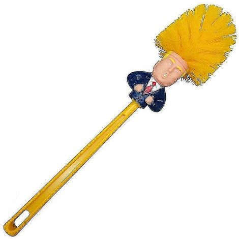Brosse de toilette multifonctionnelle humoristique à l'effigie de Donald Trump (B) (1/5)