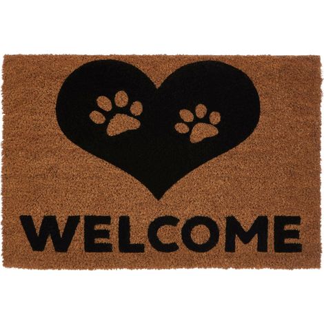 Premier Housewares Paw Heart Doormat (1/4)