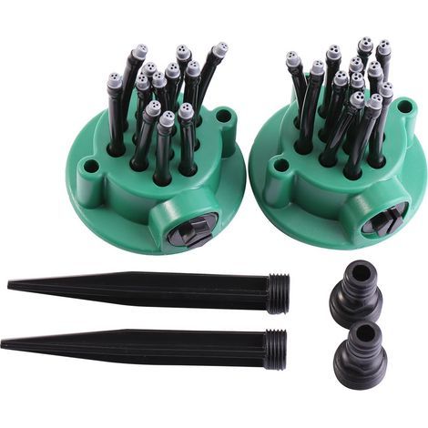 Arroseur De Jardin, 2 Pcs Réglable Automatique Jardin Patio Pelouse L'eau Arroseur Multi-usage Des Plantes Système D'irrigation Végétale Tête Arroseuse De Fleur Arroseur (1/5)