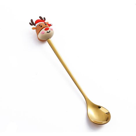 Cuillère De Dessert - En Acier Inoxydable - Pour Fêtes De Fin D Année Et Rassemblements Familiaux - 1 Pièce (1/5)