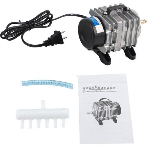 Pompe à oxygène électromagnétique d'aquarium 18W 25L/min utilisée pour l'étang de fruits de mer d'aquarium 220V (1/5)