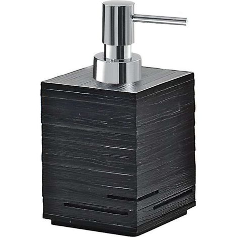 Sapho Gedy Quadrotto - Dispensador de jabón de pie, negro QU8114