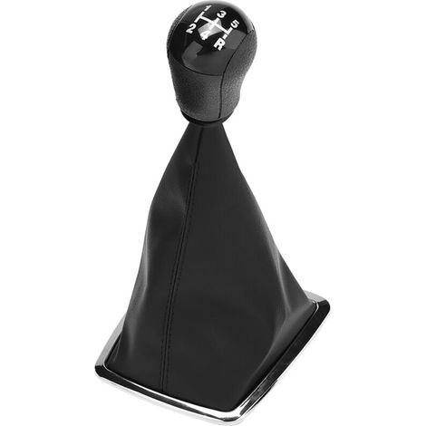 Aramox Pommeaux de leviers de vitesse voiture 5 vitesses Pommeau de levier de vitesses manuel Levier de levier de vitesses Faiter Boot Cocer Fit pour Focus MK2 2004-2008 (1/5)