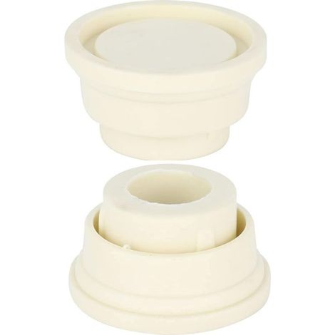Lot de 2 butoirs en caoutchouc pour échelle de piscine enterrée Protection contre les chocs Pour la plupart des échelles de piscine Blanc (1/5)