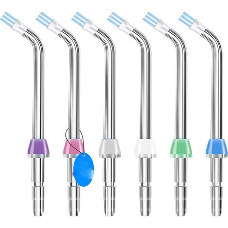 Enowelir Waterpik - Embouts pour prothèses dentaires, implants et plaques de recherche - pour irrigateurs dentaires Waterpik 660-2-3-7, 580-2-3 Pulse, Pearl - Nettoie les implants, couronnes et bridge (1/5)