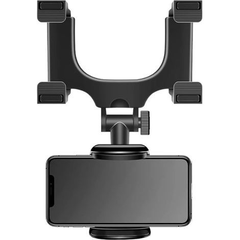 Support Telephone Voiture Support De Téléphone Portable Télescopique À 360 ° pour Rétroviseur De Voiture, Support De Téléphone Portable, GPS, Réglable (1/5)