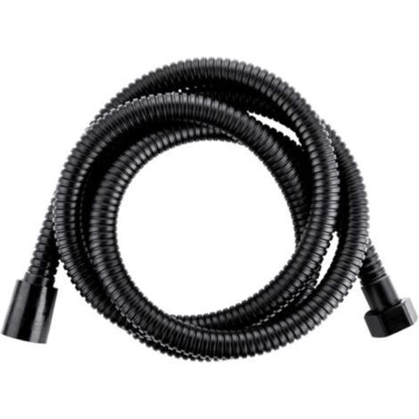 Duschschlauch, 200 cm Schlauch für Handbrause, Duschschlauch mit Knickschutz für Handbrause, Universeller Anti-Torsions-Duschschlauch, Schwarz