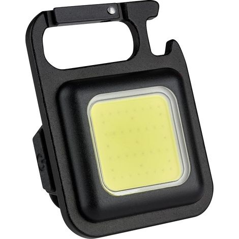 Lampada da lavoro a LED COB TFA Dostmann Mini 43.2040 - Lampada di ispezione magnetica portatile - Per uso esterno - Con apribottiglie - Per riparazioni, auto, esterni - Nera (1/5)