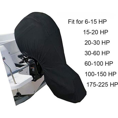 Housse de moteur de bateau Housse de moteur imperméable à l'eau, à la poussière et à la pluie Housse de protection pour moteur hors-bord de yacht(0-5HP) (1/5)