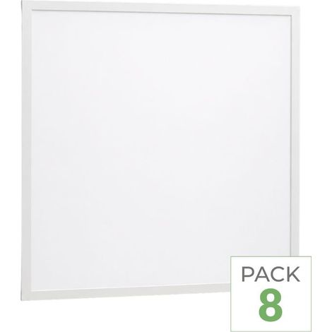 Pack de 8 - Panneau LED 36W 60x60 BLANC Dimmable 110lm/W avec Détecteur de Mouvement - Blanc Froid - SILUMEN (1/3)