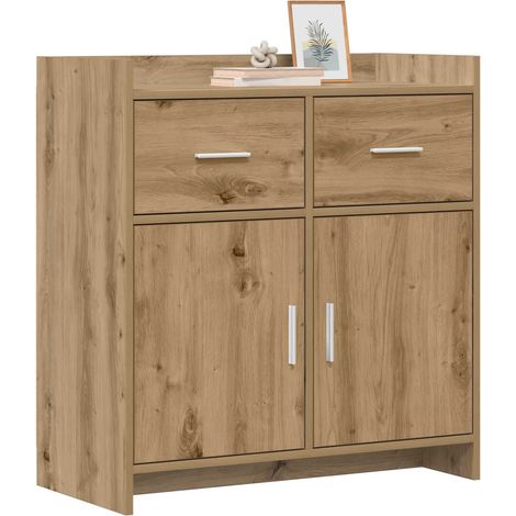 Sideboard/Anrichte/Buffet Artisan-Eiche 75 x 36 x 80 cm Holzwerkstoff LXWW634872 (1/5)