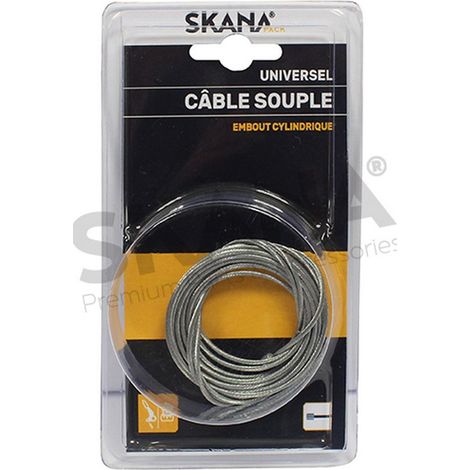 Flexibles Kabel ø: 1,5 mm mit zylindrischem Anschluss 4 x 4 mm. Länge: 2,5 m.
