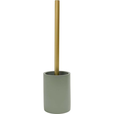 Brosse WC Design "Oria" 36cm Vert Cèdre (1/5)