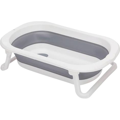 [NEUWERTIG] B-Ware Fillikid Faltbadewanne Babywanne Orca Faltbar Grau Weiß Badewanne Kinder