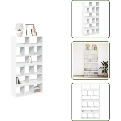 vidaXL Bücherregal Weiß 100x33x187,5 cm Holzwerkstoff (1/5)