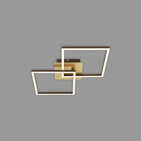 [GEBRAUCHT] B-Ware Led Deckenleuchte Deckenlampe Frame Gold Dimmbar Memoryfunktion Raum Beleucht316
