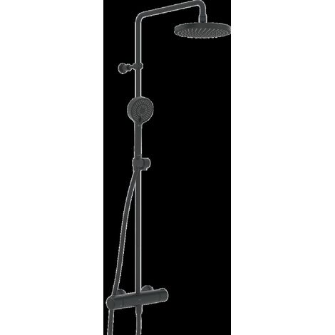 HANSA HANSAMICRA Duschsystem, Kopfbrause 200mm, rund, 3-strahlig, (1/4)
