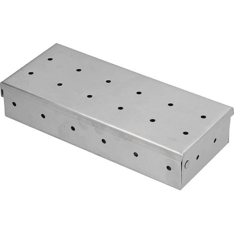 Boîte à fumoir compatible avec barbecue à gaz et à charbon, avec contrôle précis de la fumée, en acier inoxydable durable. Convient aux barbecues à gaz et à charbon. (1/5)