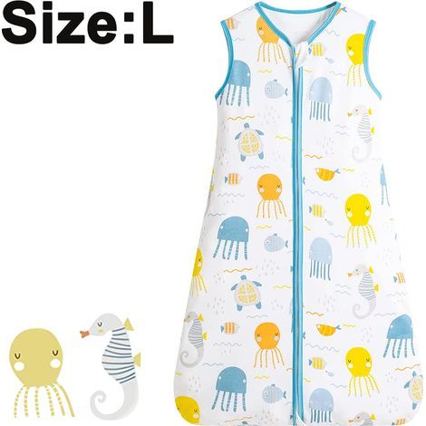 Sommer-Babyschlafsack, verstellbar von 70 bis 90 cm, für Neugeborene von 0 bis 48 Monaten (Größe L, Modell A), alle Größen erhältlich. (1/5)