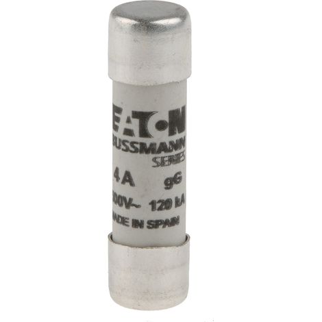 EATON C10G4 INSERT DE SÉCURITÉ, BASSE TENSION, 4 A, AC 500 V, 10 X 38 MM, GL/GG, IEC