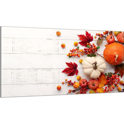 Glas-Herdplattenschutz 90x52 Kürbis
