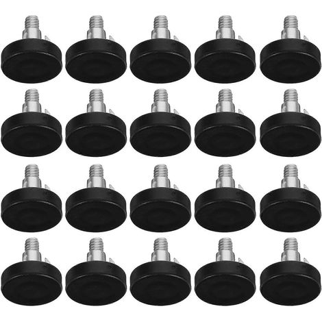 20 pieds de nivellement réglables pour meubles, adaptés aux tables, chaises, armoires, mobilier d'extérieur, pieds de nivellement filetés, quincaillerie pour meubles, pieds de nivellement pour tables (1/5)