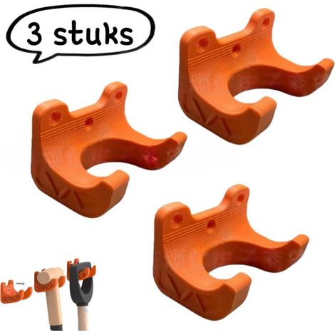 Lot de 3 porte outils de jardinage pour ranger les outils de désherbage et d entretien du jardin orange (1/2)