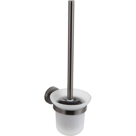 Mexen Remo cepillo de inodoro, gris met谩lico cepillado - 7050750-66 (1/2)