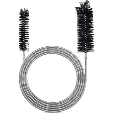 1x Brosse de Nettoyage Flexible de Tube d'alimentation Mince Trou de vidange Outil de Nettoyage Tuyau Tuyau Brosse de Nettoyage Couleur Noire