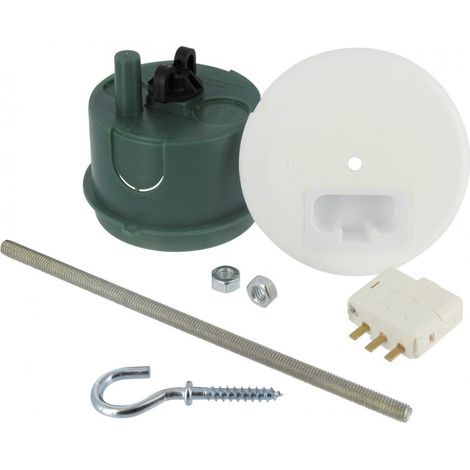 Einbausockel für Leuchte Batibox Maurerbox Box + Stecker für Leuchte 65