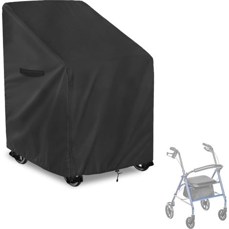 Funda para andador de 4 ruedas, impermeable y a prueba de polvo, 420D, 66 x 72 x 90 cm — Apta para varios modelos de andadores.