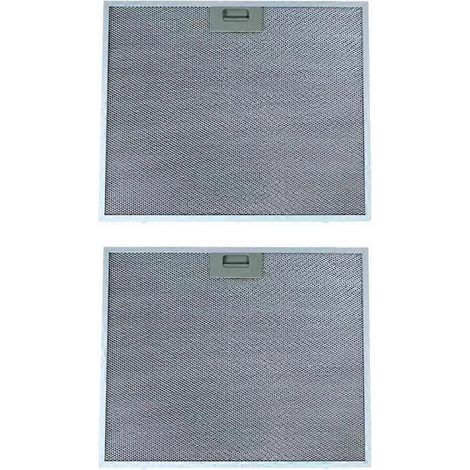 Le lot de deux filtres pour hotte Vissani WA0575 de Huarui Technology filtre efficacement la graisse et présente une conception de ventilation en aluminium. (1/5)
