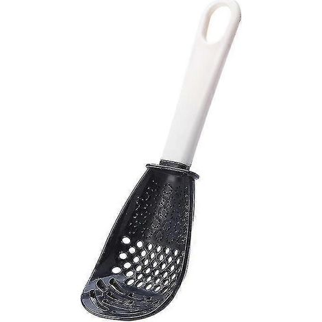 Cuillère multifonctionnelle anti-fuite pour la cuisine pelle à purée de pommes de terre pressée domestique - noire