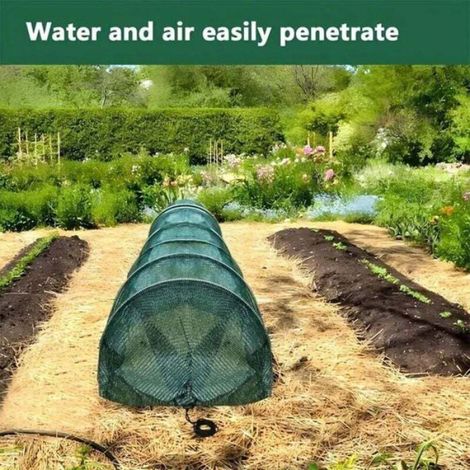 Tunnel De Croissance - Réseau Pliable Pour Plantes - Protection Contre Parasites Et Oiseaux - 3 M - Vert (1/4)