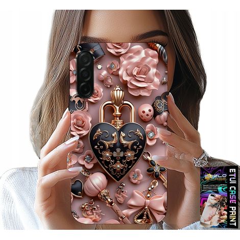 Schutzhülle für Samsung Galaxy A36 5G – feminine Muster, Vorhängeschloss-Herz-Design + Schutzfolie (1/5)