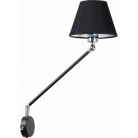 Applique Candellux Filly noire tissu chrome E14 1x40W (1/3)