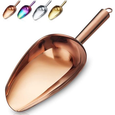 Cuchara para helado premium - Acero inoxidable - 1 pieza - Oro rosa (1/5)