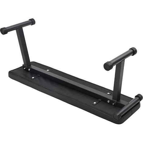 Banc de poids pliable Noir 109 x 29 x 42 cm Acier CFW528056 (1/5)