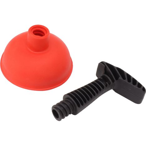 Decdeal Mini piston puissant, poignée antidérapante, petit drain efficace pour toilettes, baignoire, évier de Type 1 (1/5)