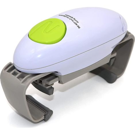 Ouvre-boîte électrique, ouvre-bouteille automatique pour seniors/enfants/chefs/personnes souffrant d'arthrite/faiblesse des mains - gadget de cuisine robuste et résistant