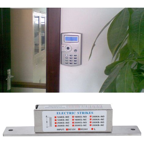 Gâche électrique 12 V pour porte étroite, serrure domestique à cathode pour fournitures pour la maison (1/5)